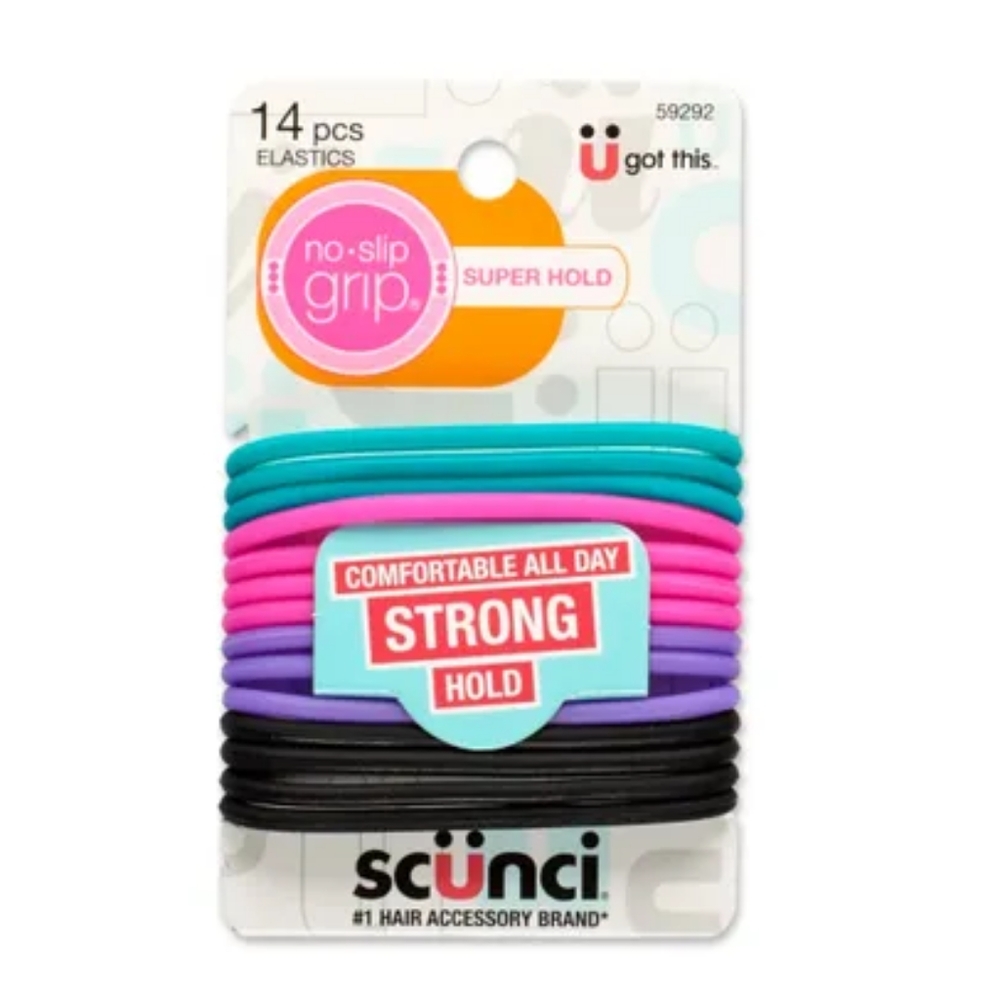Scunci No-slip Grip Evolution Jelly Hair Elastics Ponytailers 5